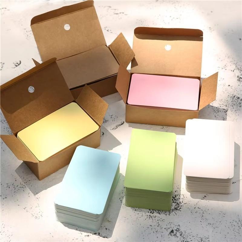 Kraft Paper Box - 100 sztuk/pudełko, kartki z papieru kraft,