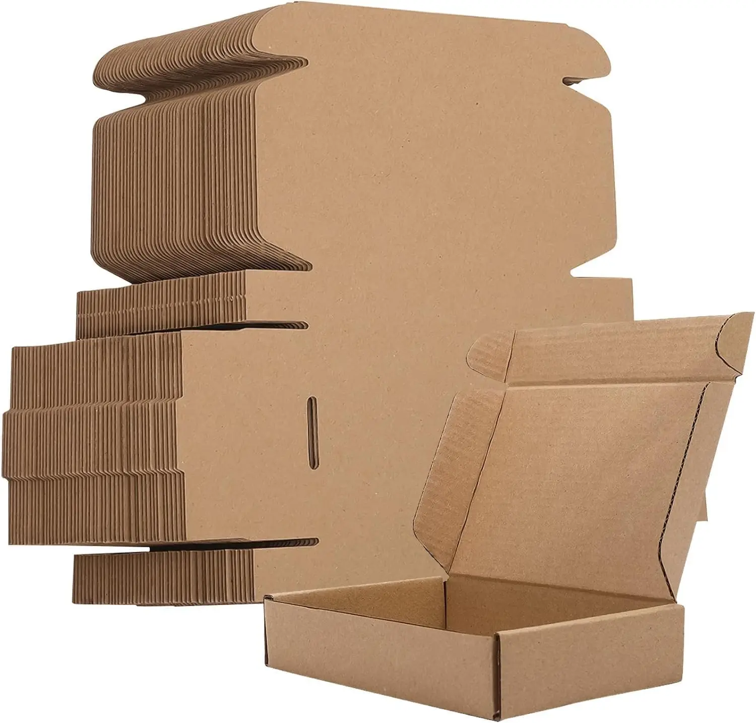 Kraft Paper Box - 20/10 SZT. Pudełka Kartonowe Włókninowe, Brązowe