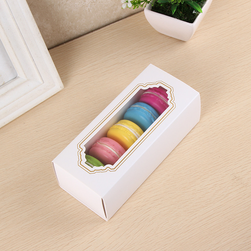 Kraft Paper Box - 20 szt. 5-przegródkowych pudełek na makaroniki