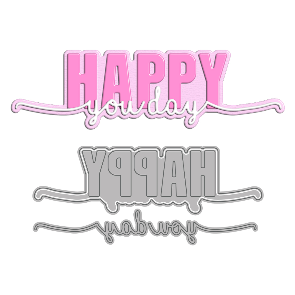 Your Candle Supplies - MangoCraft Happy youry Day Mini wykrojniki