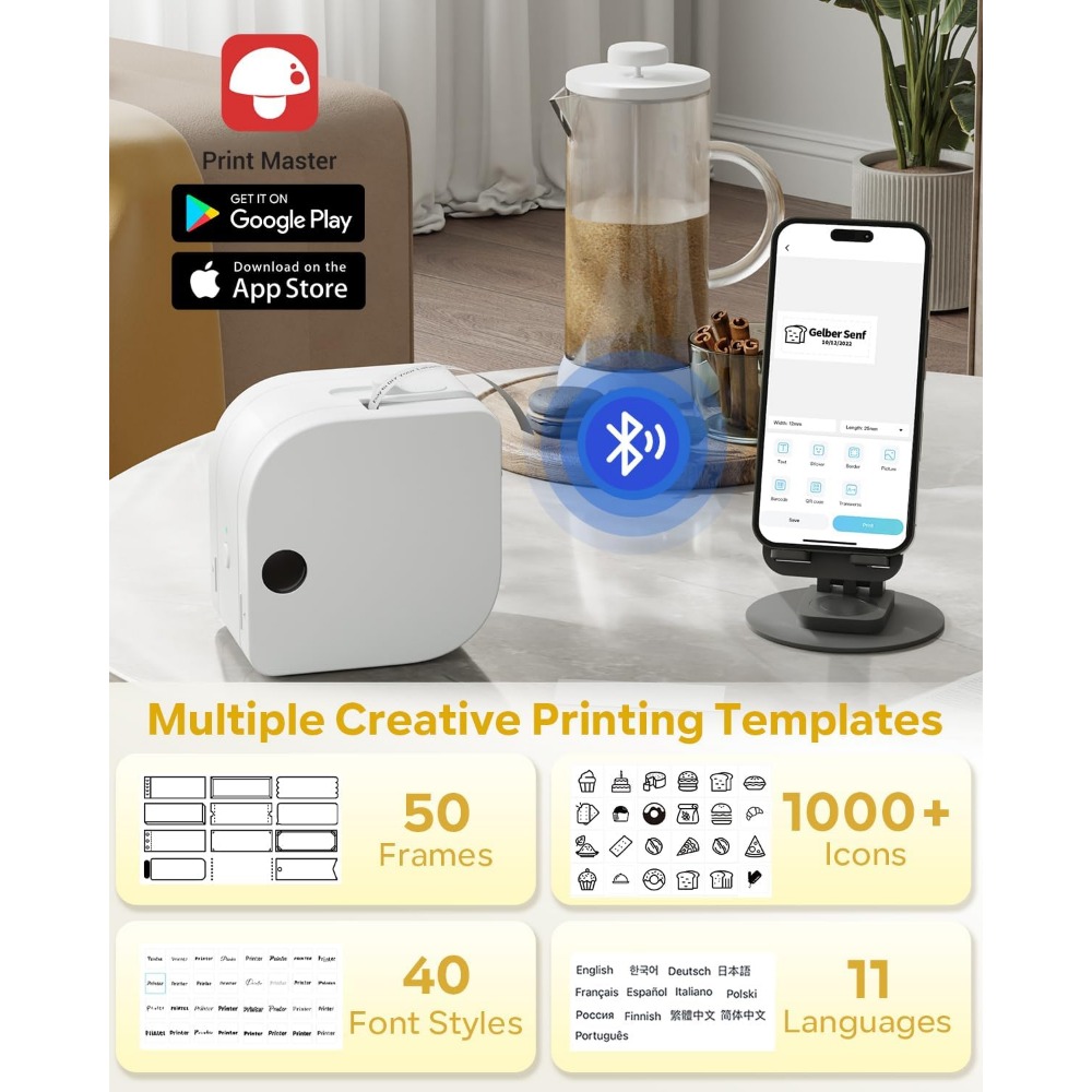 P12 Mini maszyna do tworzenia  – Sticker Label Template recenzja i cena