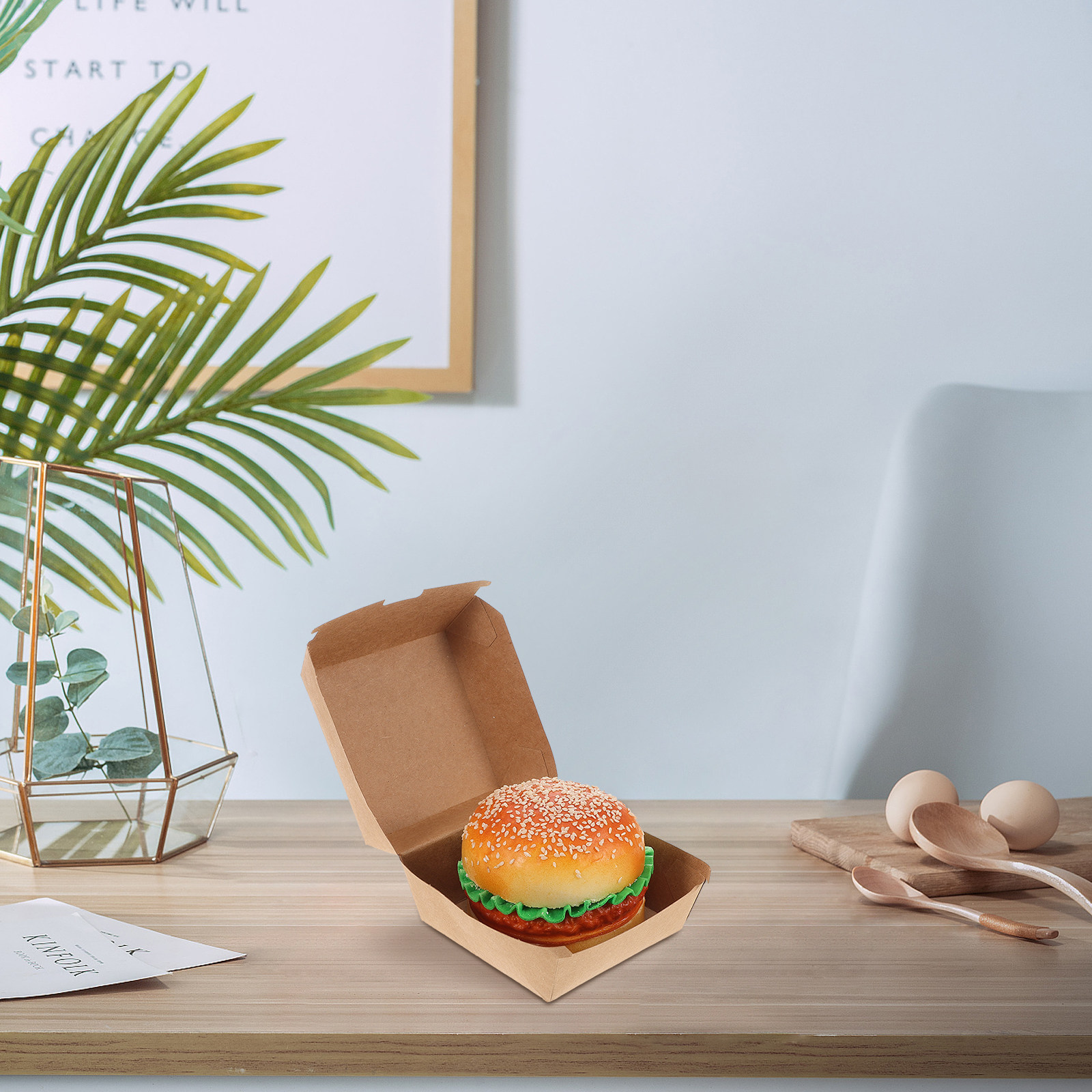 30 szt. pudełek na burgery z p – Kraft Paper Box recenzja i cena