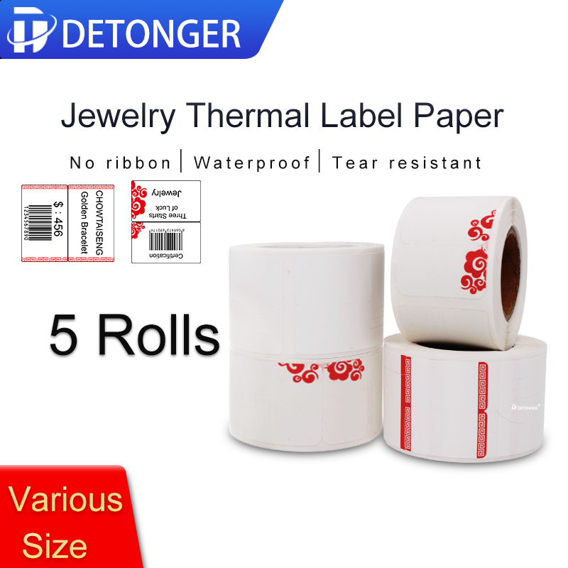 DETONGER Termiczny papier do e – Sticker Label Template recenzja i cena