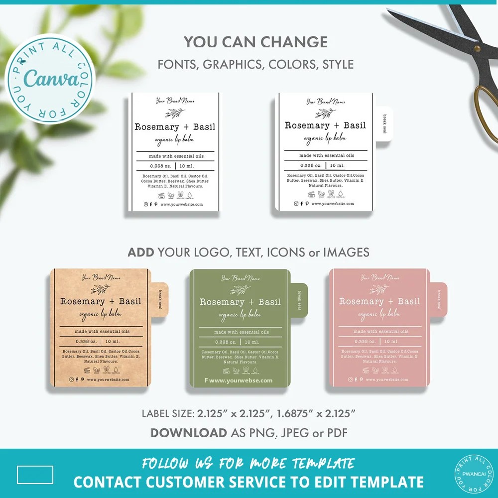 Minimalistyczny szablon etykie – Sticker Label Template recenzja i cena