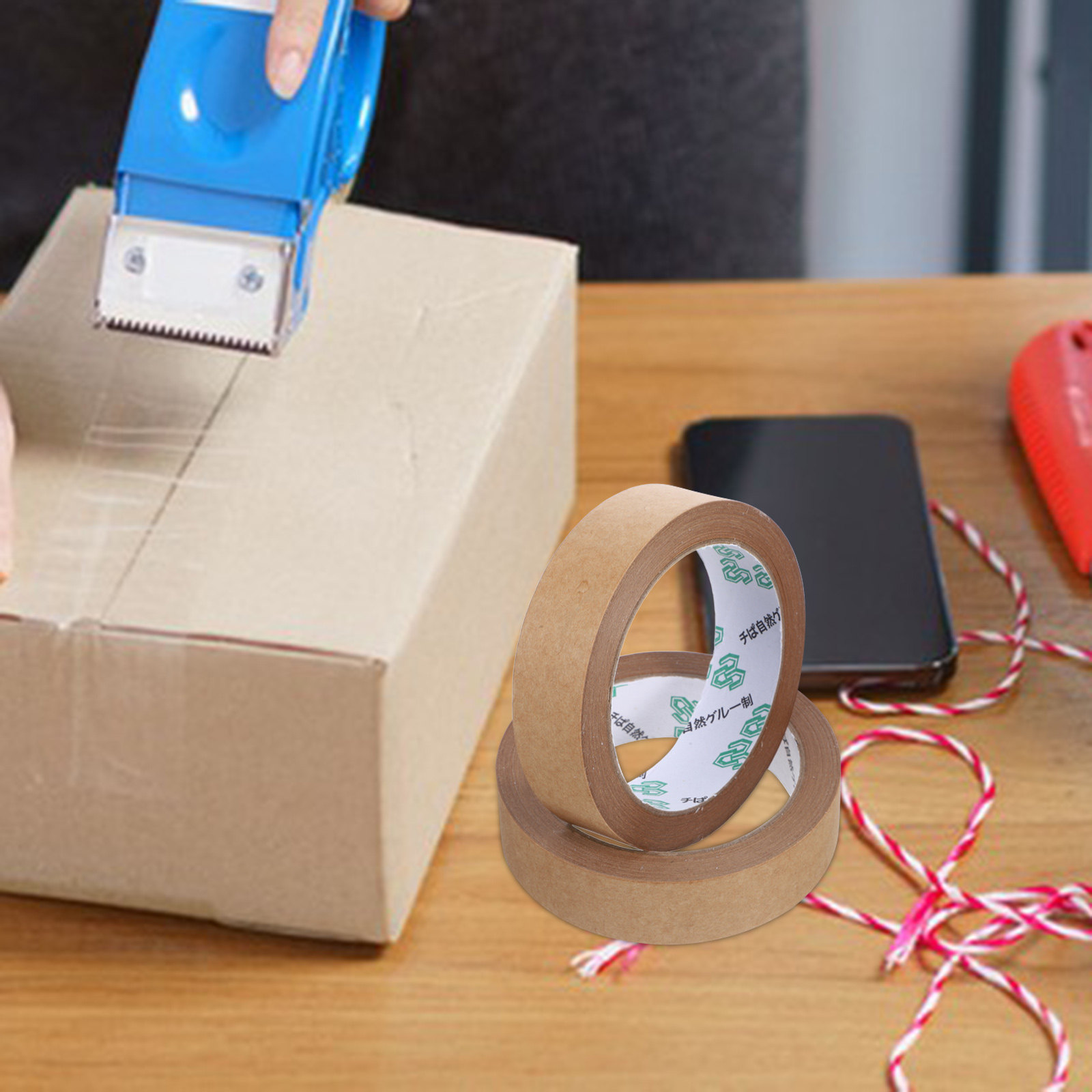 2 rolki taśmy papierowej kraft – Kraft Paper Box recenzja i cena