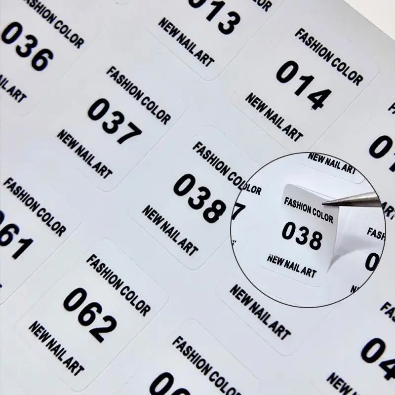 Naklejki z numerami lakierów d – Sticker Label Template recenzja i cena