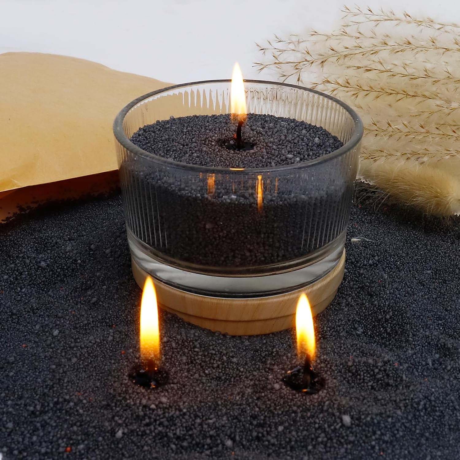 Czarny piasek do świec z knote – Candle Supplies In Bulk recenzja i cena
