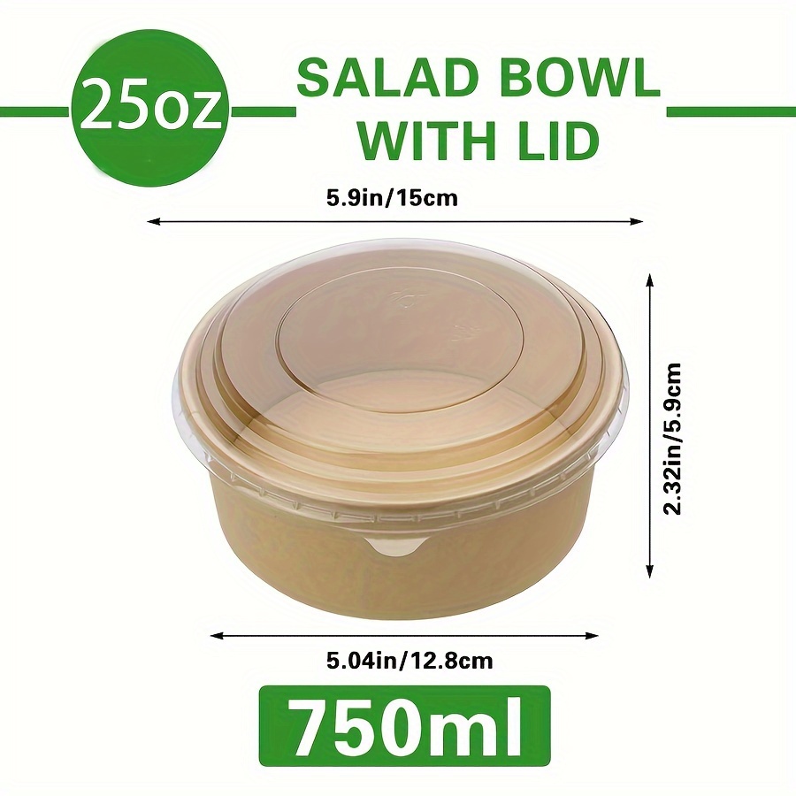 Papierowe miseczki z pokrywkam – Kraft Paper Box recenzja i cena