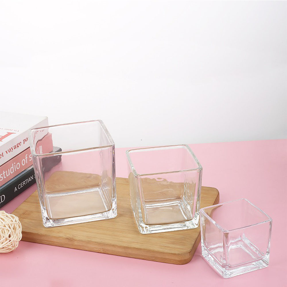 Geometria Kwadratowy świecznik – Candle Supplies Glass Jars recenzja i cena